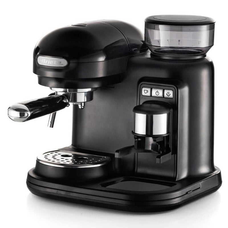 ARIETE MODERNA (1318/02) - MACCHINA PER CAFFE'' ESPRESSO CON MACINATORE - CAPPUCCINATORE - PRESSIONE 15 BAR - 920/1080 W
