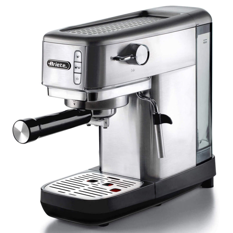 ARIETE METAL (1380/10) - MACCHINA PER CAFFE' ESPRESSO - POLVERE E CIALDE - CAPPUCCINATORE - PRESSIONE 15 BAR - 1300W