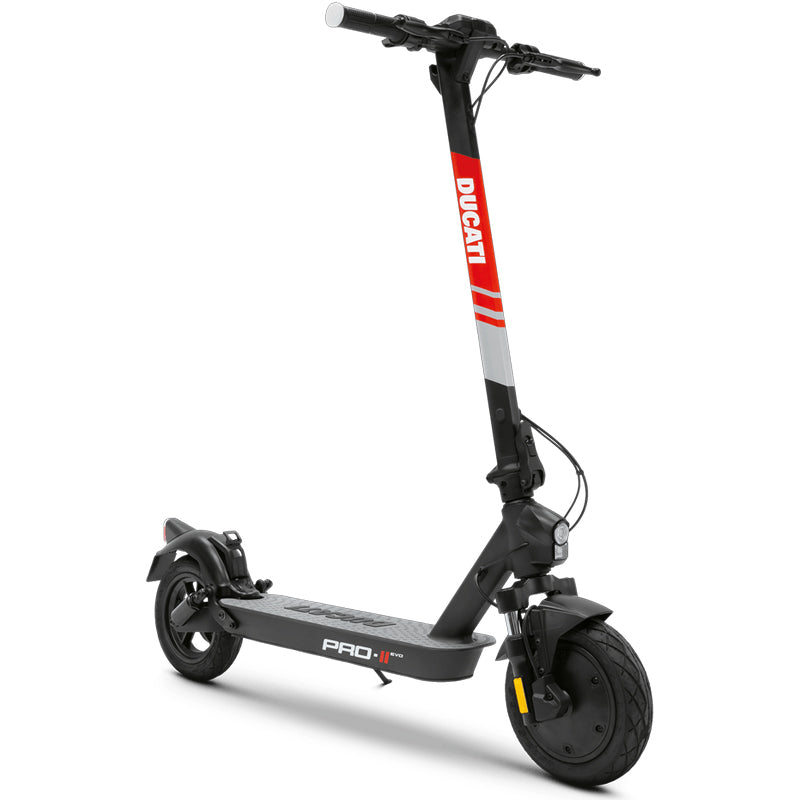 DUCATI E-SCOOTER PRO-IIEVO ADVANCED SAFETY - MONOPATTINO ELETTRICO - MOTORE 350W - LEGA DI MAGNESIO - FRENI A DISCO - DOPPIA LEVA FRENO - RUOTE 10"" - AUTONOMIA 40KM - KERS - BLUETOOTH - NFC