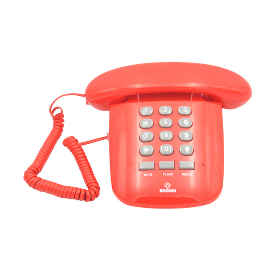 BRONDI SOLE (ROSSO) - TELEFONO CORDED - DESIGN RETRO