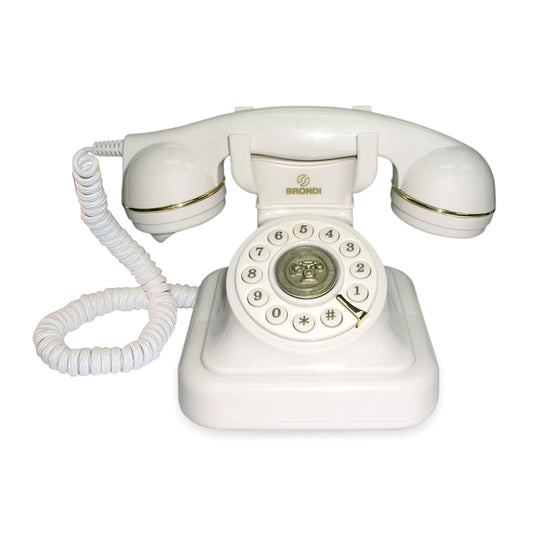 BRONDI VINTAGE 20 (BIANCO) - TELEFONO CORDED - DESIGN RETRO
