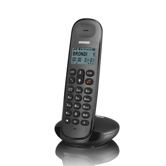 BRONDI LOTUS (NERO) - TELEFONO CORDLESS SINGOLO