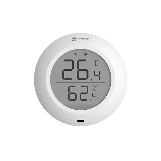 EZVIZ T51C - SENSORE SMART DI TEMPERATURA ED UMIDITA'' - PROTOCOLLO ZIGBEE - WIFI - DISPLAY LCD - DA APPOGGIO O DA MURO