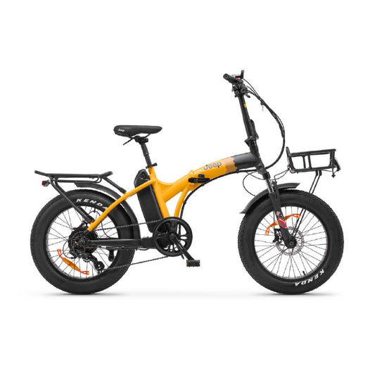 JEEP SONORAN (JE-BI-220004) FOLDING FAT E-BIKE (NERO/GIALLO) - BICICLETTA ELETTRICA - RUOTE 20""X4"" - MOTORE BAFANG 250W 48V- BATTERIA  48V 12.8AH - DISPLAY LCD - FRENI A DISCO IDRAULICO - AUTONOMIA FINO AD 80KM