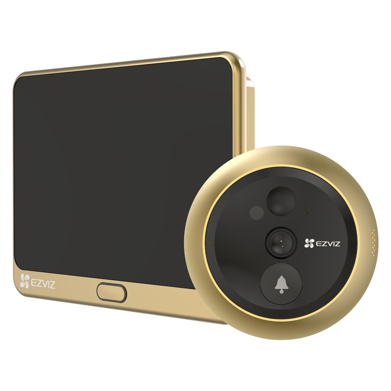 EZVIZ DP2C (ORO) - VIDEOSPIONCINO WIRELESS FHD - DISPLAY 4.3"" - SENSORE INFRAROSSI PIR - AUDIO E VIDEO BIDIREZIONALE