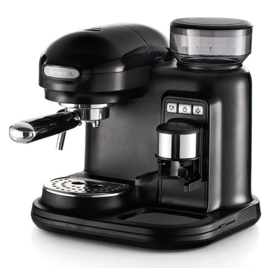 ARIETE MODERNA (1318/02) - MACCHINA PER CAFFE'' ESPRESSO CON MACINATORE - CAPPUCCINATORE - PRESSIONE 15 BAR - 920/1080 W