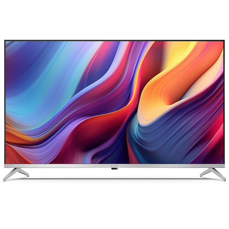 SHARP 55GP6260E - 55"" GOOGLE TV QLED 4K - FRAMELESS - TV SAT CERTIFICATO - HDR - AUDIO HARMAN KARDON - ARGENTO - IT