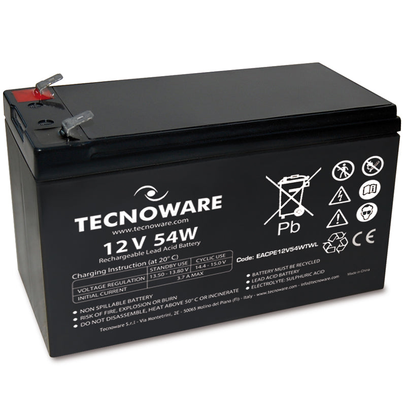 TECNOWARE POWER BATTERY 12V 11A 54W  (EACPE12V11ATWL ) - BATTERIA ERMETICA AL PIOMBO