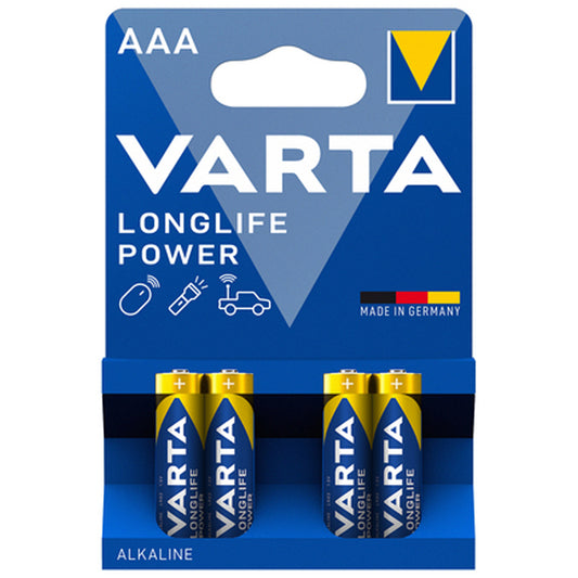 VARTA LONGLIFE POWER - BLISTER 4 BATTERIE MINISTILO AAA - MASTER CARTON DA 10 PZ